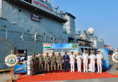 މިހާރު ރާއްޖެ އައިސް އޮތް އިންޑިއާގެ މަނަވަރު ޝާރުދާގައި އޮތް ރަސްމިއްޔާތުގެ ތެރެއިން. ފޮޓޯ: އިންޑިއާ ނޭވީ